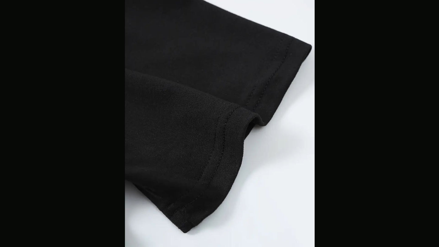 Tshirt col rond noir - Hommes