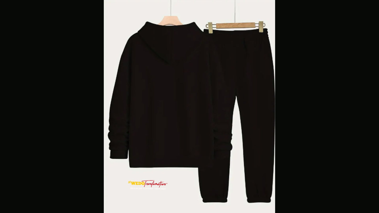 Ensemble 2 pièces Sweat à capuche et un Jogging noir - Femme