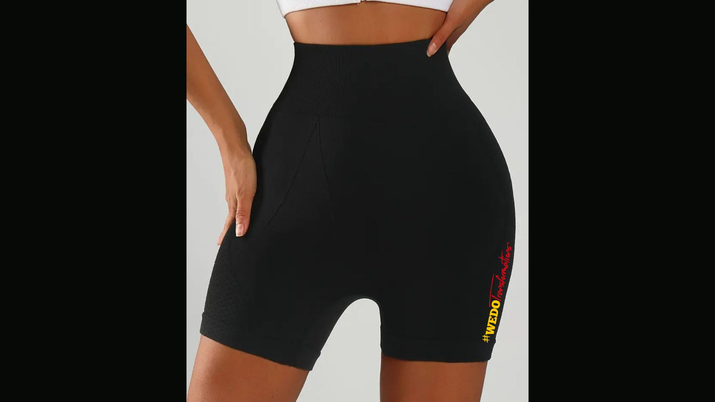Short noir Taille haute - Femme
