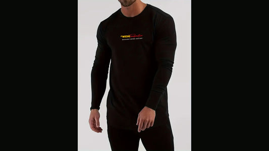 Haut Manches longues sport ajustée - col rond - Homme