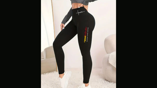Legging noir Taille haute -Femme