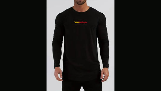 Haut Manches longues sport ajustée - col rond - Homme