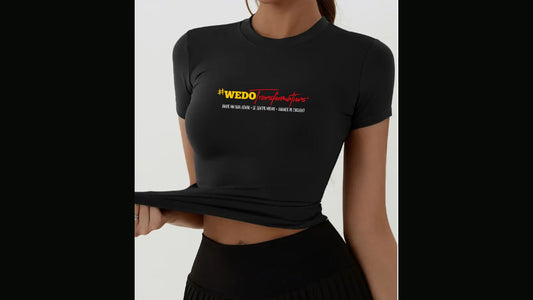 T-Shirt en Polyester Spandex Extensible pour Femmes