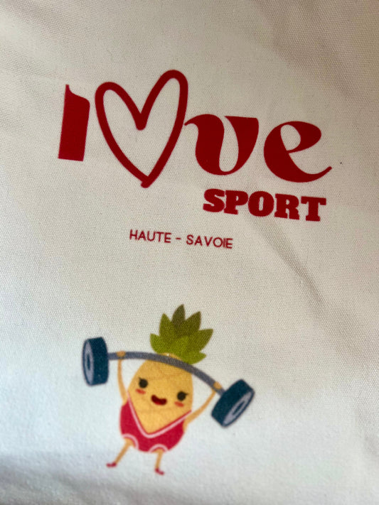 Tote Bag I ❤️ SPORT – Haute-Savoie